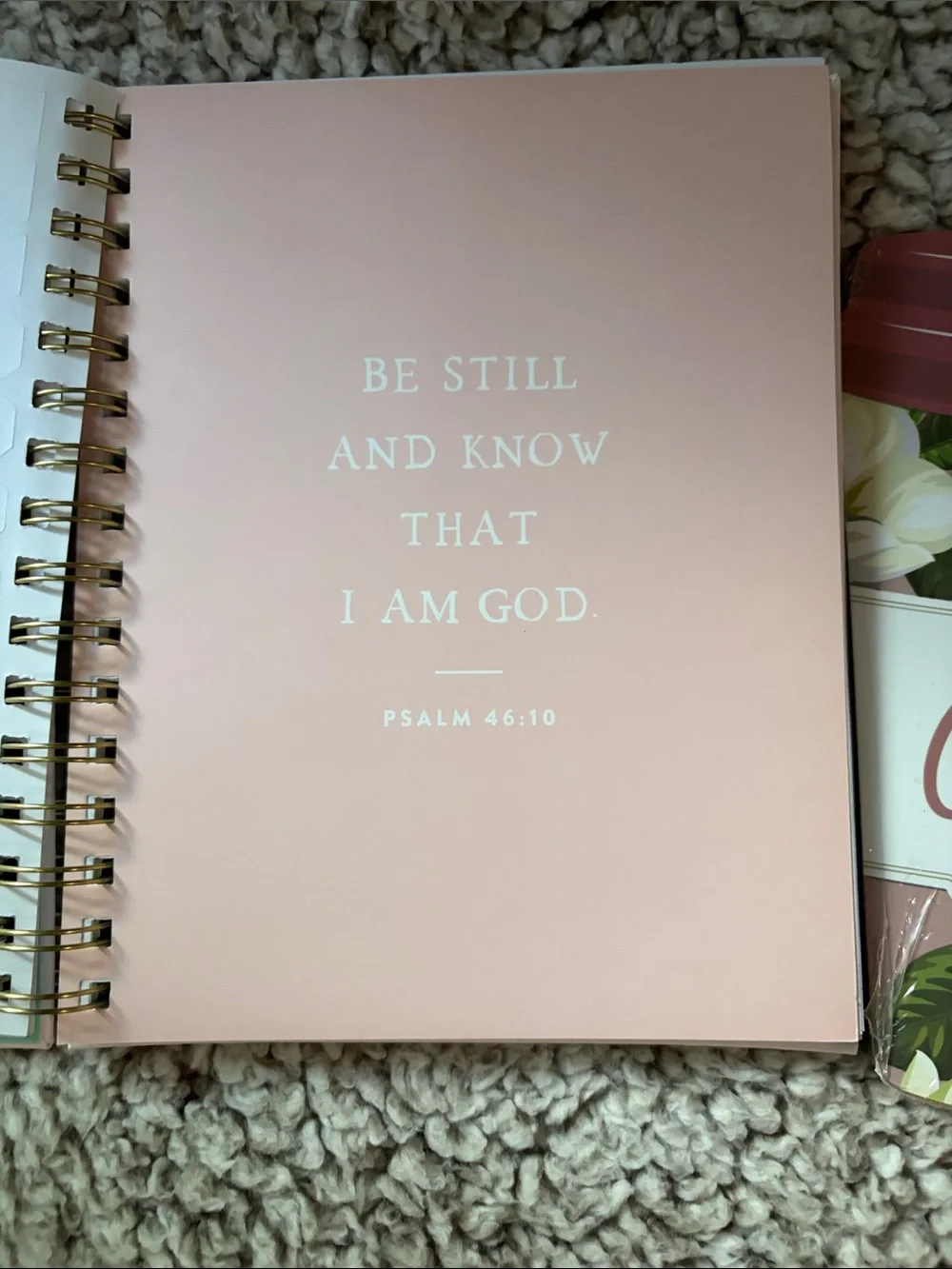 Pink Floral Prayer Journal & Coffee Lover Notepad Bundle - Pink